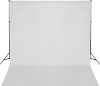 vidaXL Fotografické pozadie bez stojana bavlna biela 300x300 cm