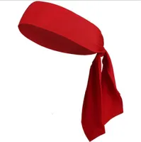 Kopftuch mit Bändern, Stirnband zum Binden, feuchtigkeitsableitendes Sport-Stirnband, Rot