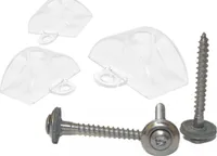 Abstandhalter 76/18 für Sinus + Spenglerschrauben 4,5x45mm 100 Stück Edelstahl A2