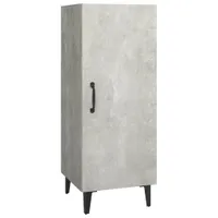 vidaXL Kredens betonowy szary 34,5x34x90 cm materiał drewnopochodny