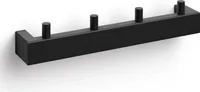 Zack Edelstahl Handtuchhakenleiste LINEA schwarz Handtuchhaken Hakenleiste 40579