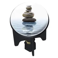 WENKO Wasch Becken Stöpsel PLUGGY® MEDITATION Abfluss Stopfen Bad Gäste WC