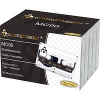 Soundmaster MC905P prázdna audio kazeta 90 min., balenie po 5 ks