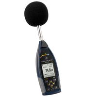 Schallpegelmessgerät mit GPS PCE-432 Klasse 1 Oktavbandfilter|A,B,C,Z & Fast,Slow,Impuls Bewertung|Datenlogger|USB