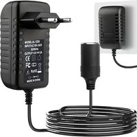 AC DC Netzteil Konverter  Adapter 230V auf 12V Einbaunetzteil Schaltnetzteil Verlängerungskabel Zigarettenanzünder 100-240 V 24 W Retoo