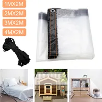 EINFEBEN Transparente Plane Gewächshaus Folie Durchsichtig Outdoor Dicke Klare Garten 2x4M