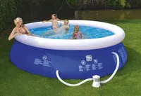 Schwimmbecken Happy People Quick Up Pool Set mit Filterpumpe Ø360x76cm
