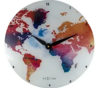 Wanduhr Colorful World multicolor Ø 43 cm