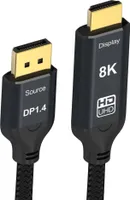 Reagle Display Port zu HDMI DP DisplayPort Kabel 8K@60Hz 4k@144Hz 3M