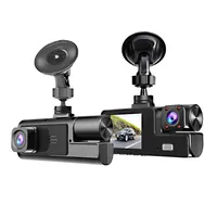 Dashcam, für Auto, Super HD, Hochauflösende 1296P Aufnahmen, 2-Kanal, mit Loop-Aufnahm, 24-Stunden Parkmonitor, 170°-Weitwinkel-Autokamera