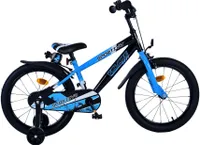 Volare Sportivo Kinderfahrrad für Jungen - 18 Zoll in Blau Schwarz für Kinder von 4 bis 7 Jahren