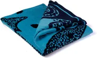 PHLOX Strandtuch 90 x160 cm Badetuch Strandlaken Handtuch Velours - 100% Baumwolle - 580 gram - Weich - Dolphin