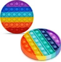 Push It Fidget Bubble Pop Trend Anti Stress Spielzeug TikTok Toy Reisespiel KindForm:Kreis 12.5 x 12.5 cm