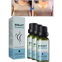 Brust Öl, Bust Up Ätherisches Öl, Brustvergrößerungscreme, breast plumping, Anti-Durchhängen, Brust Massage Öl (3 x 20 ml)