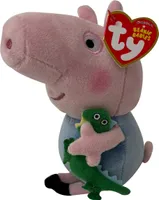 Ty Peppa Wutz George plyšová figurka, sběratelská figurka 15 cm vysoká plyšová hračka pro děti