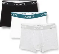 Lacoste boxerky pánske 5H3389, čierna, biela, sivá, XL (balenie po 3)