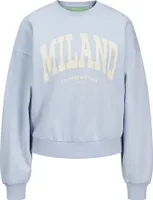 Jack & Jones Merle Rlx Short Sweatshirt Blau L Frau Blau L