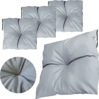 Sada 4 Polštáøù 40x40 cm Polštářk na zahradní židli k sezení Vodìodolný