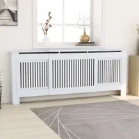 Ankonbej MDF Heizkörperverkleidung Weiß 205 cm