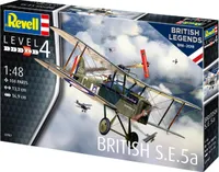 Revell 03907 British S.E.5a Modellbausatz Doppeldecker Modellflugzeug, 104 Teile, Maßstab 1:48, Level 4