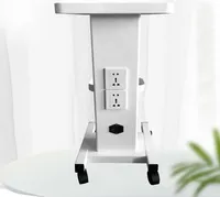 Wózek do salonu kosmetycznego Wózek z gniazdem Wózek do salonu Materiał ABS Wózek na tace Maksymalne obciążenie 45 kg do łazienki Salon SPA