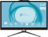 MSI Pro AP222T 13M-058IT Intel® Core™ i5 i5-13400 54,6 cm (21.5") 1920 x 1080 Pixel All-in-One-PC 8 GB DDR4-SDRAM 256 GB SSD Windows 11 Pro Schwarz