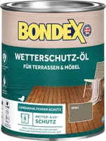 BONDEX Wetterschutz-Öl Holzöl grau 0,75 l