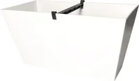KOTARBAU® Blumenkasten 400x216x200 mm für Blumen und Pflanzen Farbe Weiß