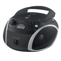 GRUNDIG CD-Player GRB 3000 BT scharz/silber, Farbe:Scharz/Silber