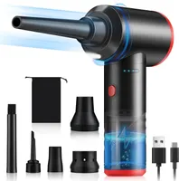 Elektrische Staubgebläse, 3-Gang 100000 U/min Compressed Air Duster für PC Reinigung, 6000 mAh Akku Electric Schnellladung Dust Blower mit LED