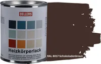 OELLERS Heizkörperlack DIY 1L RAL 8017 Schokoladenbraun Heizungsfarbe Heizungslack Heizkörperfarbe