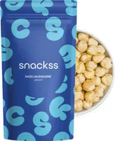 Haselnusskerne geröstet – 500g Knackige, natürlich geröstete Haselnusskerne | Snack & Backzutat