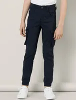 NAME IT Kinder Cargo Hose für Jungen Jogger Chino Pants Freizeithose Baumwolle Größe: 152