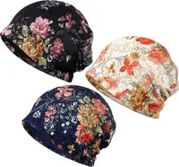 3 Stück Blumenspitze Beanie Mütze, Chemo Mützen Caps Für Frauen