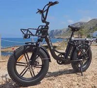 ENGWE L20 E-Bike Męski miejski rower elektryczny z grubymi oponami 20×4.0, wymienny akumulator 48V 13Ah Zasięg 40-120 km, czarny