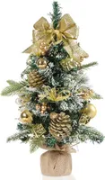 Weihnachtsbaum 50cm mit Dekoration Christbaum Tischdekoration künstlich mehrfachverwendbar geschmückt Tannenbaum