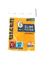 GIZEH Slim 6mm Filter Aktivkohle