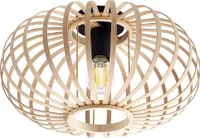 Lindby Deckenleuchte Lielle, Bambus natur, Ø 40 cm