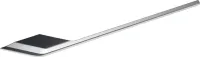 FACKELMANN Handtuchhalter / einarmig / Maße (B x H x T): ca. 5 x 1 x 38 cm /Acessoires fürs Bad und WC / Ausführung: Silberglänzend / Farbe: Silber / Breite 5 cm