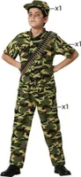 Atosa Militärkinderkostüm Grün 5-6 Years Grün 5-6 Years