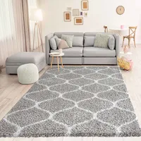 Teppich Marokkanisches Design Maroc Muster Teppiche Verlauf Creme Weiß 80x300cm 