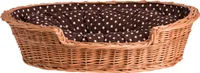 Hundekorb aus Weide oval mit einem Kissen 85X67 H21 CM