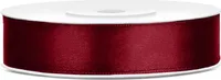 Satin Geschenkband weinrot 25m 12mm breit
