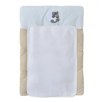 Baby-Delux Wickelauflage 50x70 inkl. abnehmbarer Frotteeauflage Traumland beige Wickelunterlage Wickelkommode, Wickeltisch Baumwolle waschbar