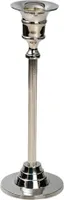 Stabkerzenhalter Messing Vernickelt Höhe 20cm Kerzenhalter Für Kerzen Bis Ø 2cm