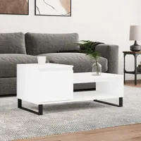 Möbel Couchtisch Weiß 100x50x45 cm Holzwerkstoff - Wohnzimmertisch 830836
