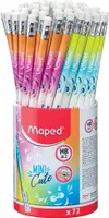 Maped Bleistift MINI CUTE mit Radierer HB 72er Köcher