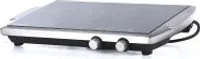 Rommelsbacher CT 3400/E Płyta grzewcza czarna, blat ze stali nierdzewnej, ceramiczna 2 strefy