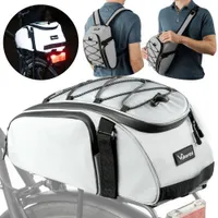 Valkental® TrunkBag 3in1 Fahrradtasche für Gepäckträger - 10L - reflective