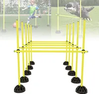 ACXIN agility jumping poles set Tréningové tyče pre kondičné, multifunkčné prekážkové sety Tréning pre skákanie sily, dribling, školské športy, žltá
